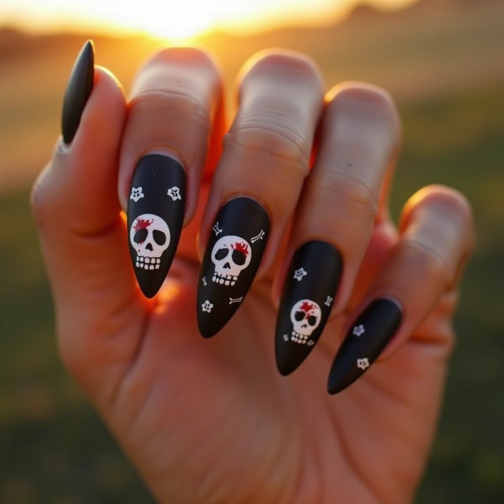 Gothic Skull and Blood