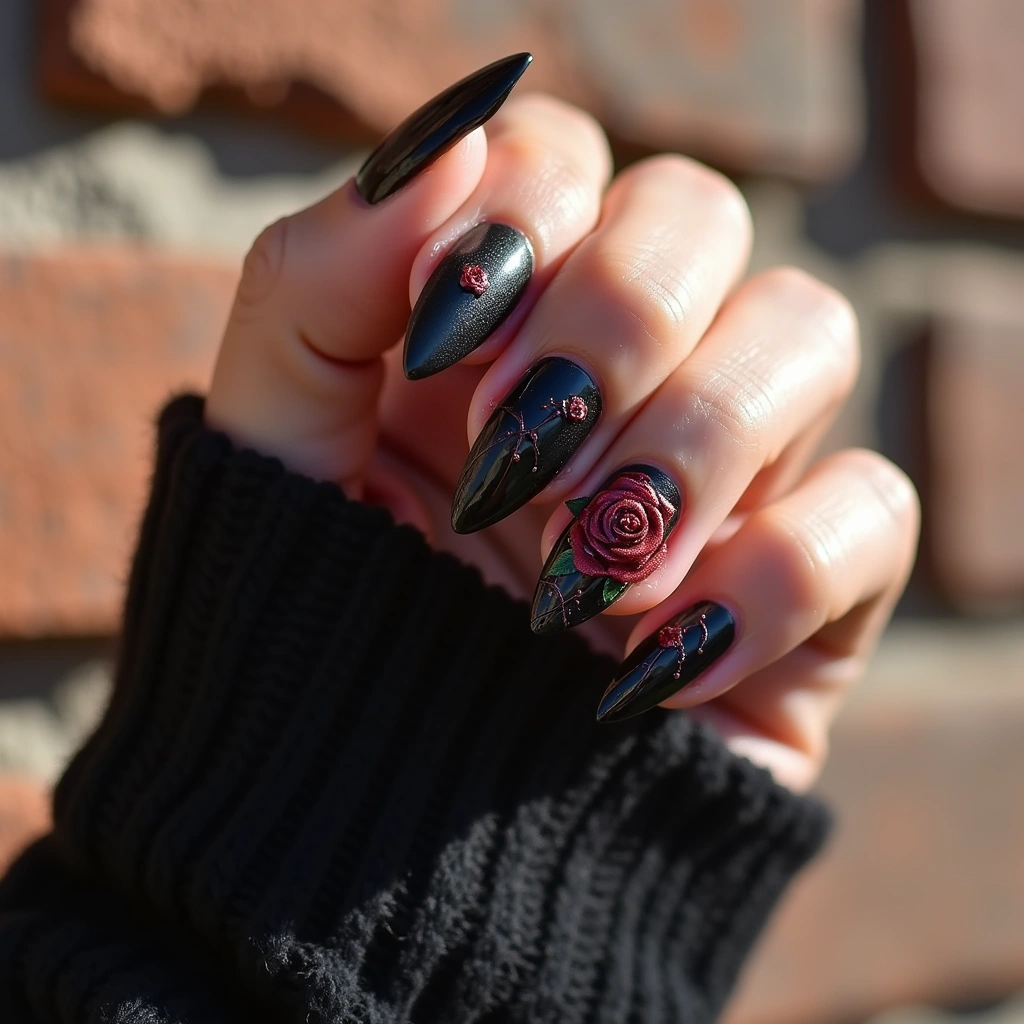 Gothic Rose and Thorns