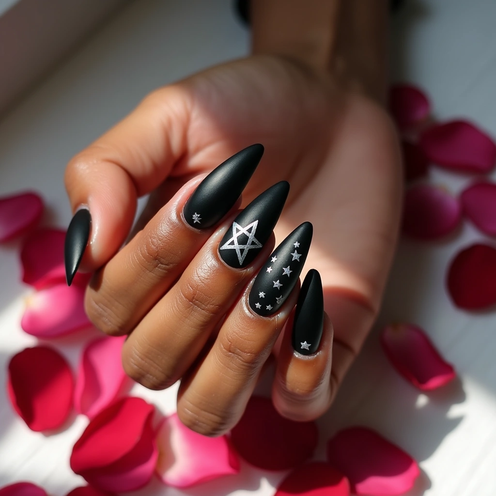 Gothic Pentagram Stars