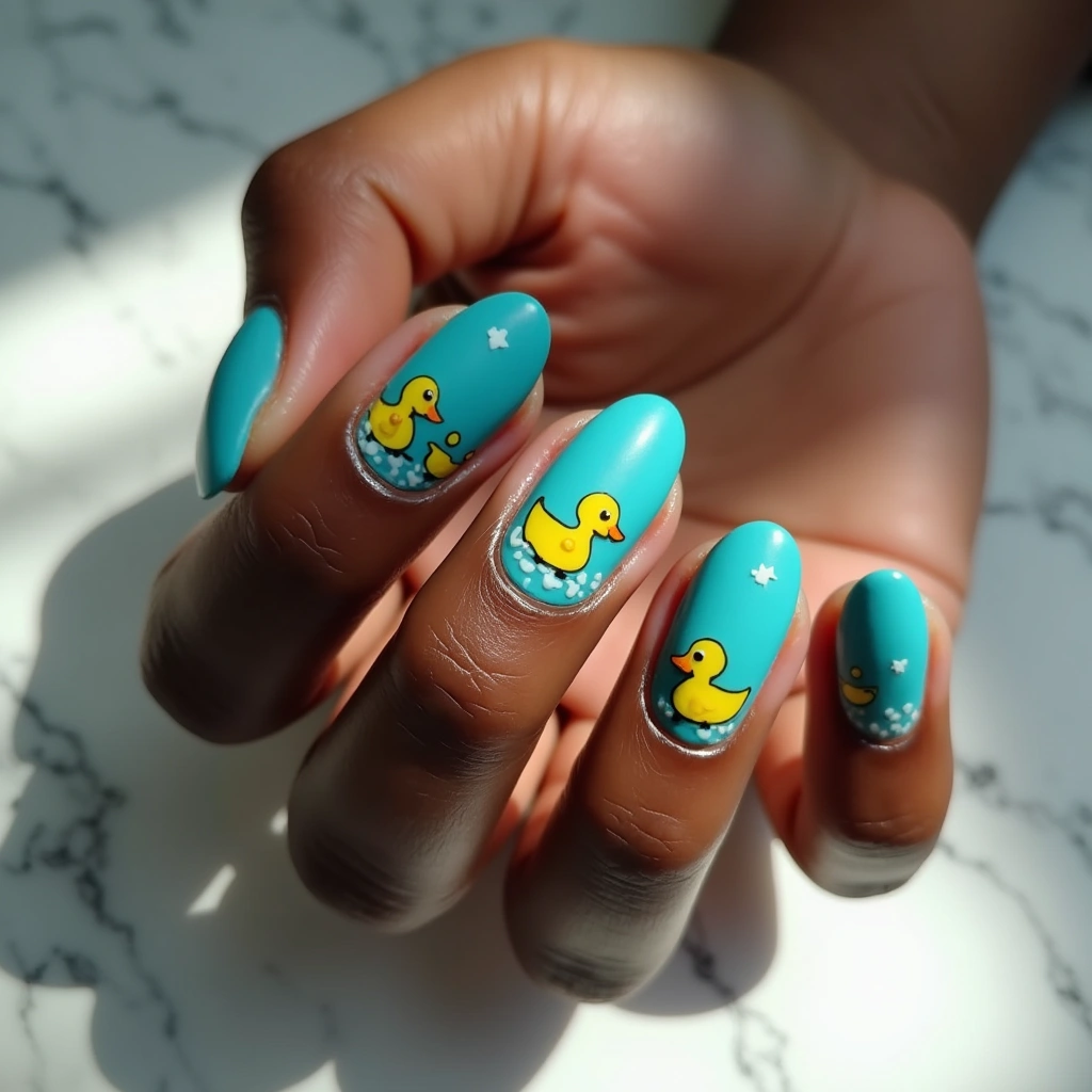 Tie-Dye Duck Y2K Doodles