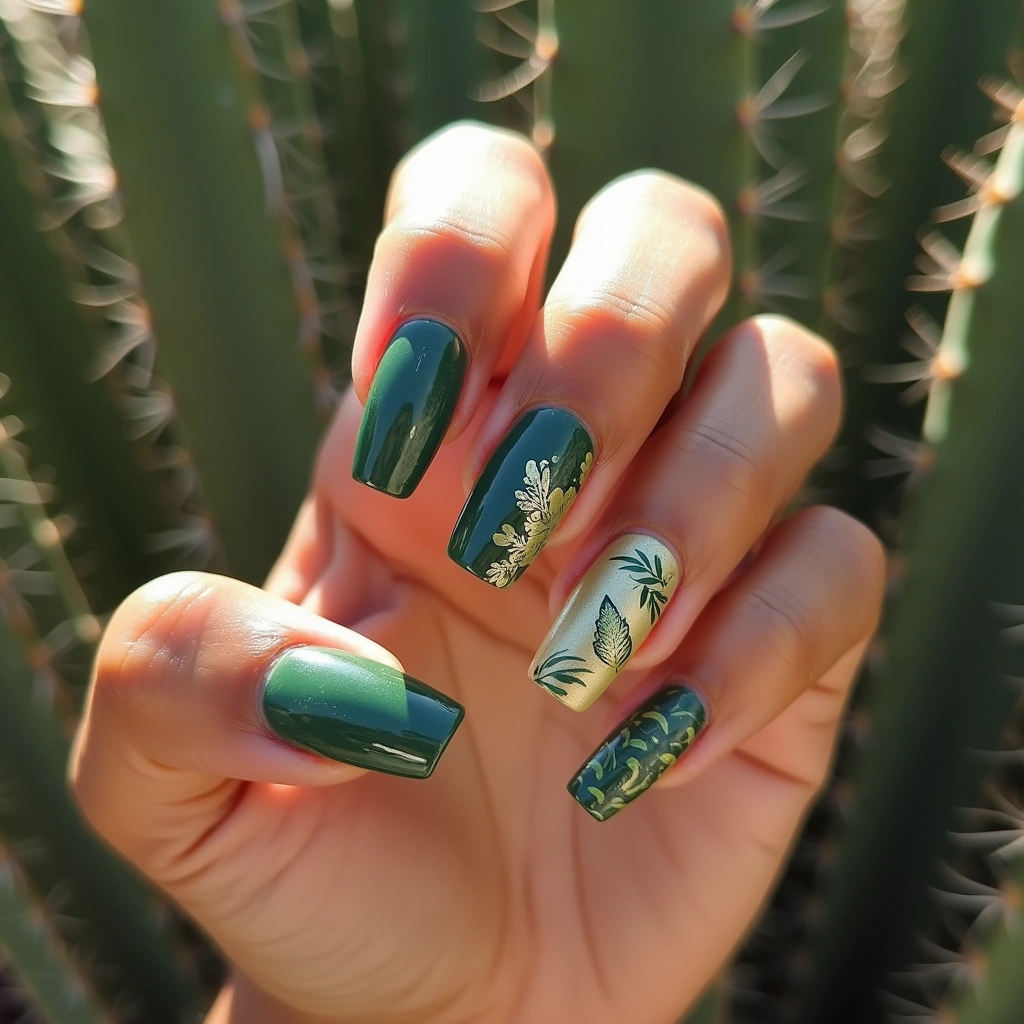 Earthy Green Ombre