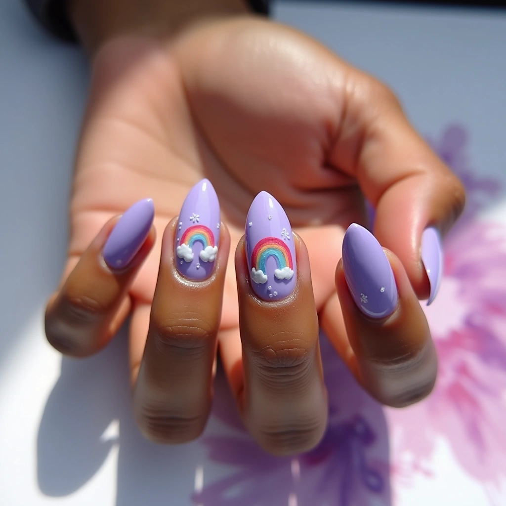Whimsical Pastel Almond