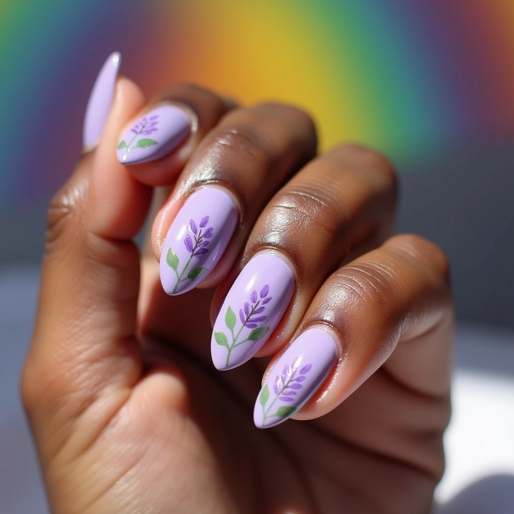 Floral Purple Almond