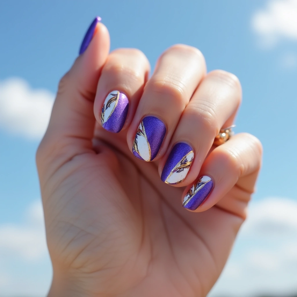 Abstract Violet Almond
