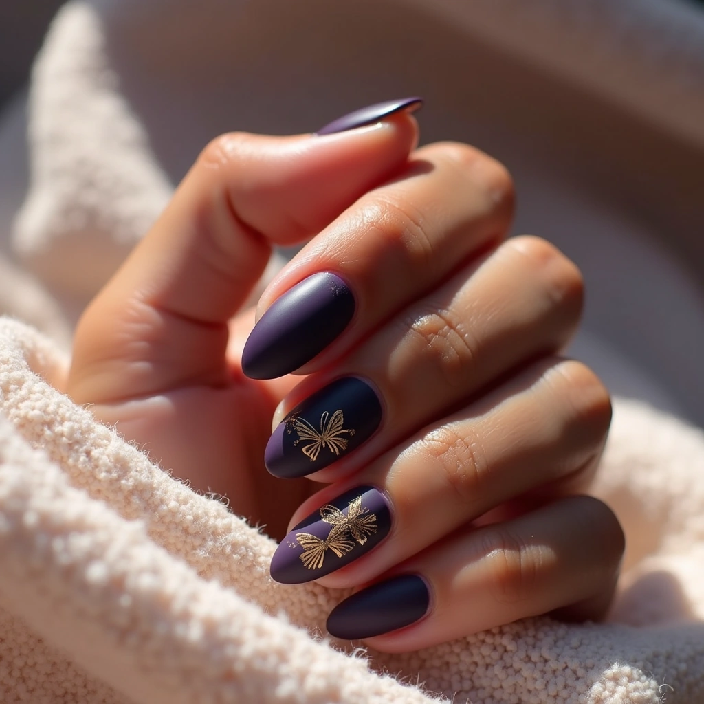 Butterfly Purple Almond