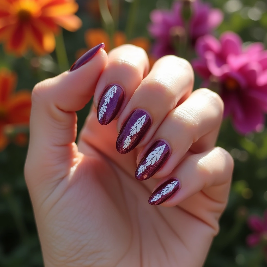 Bohemian Plum Feathers