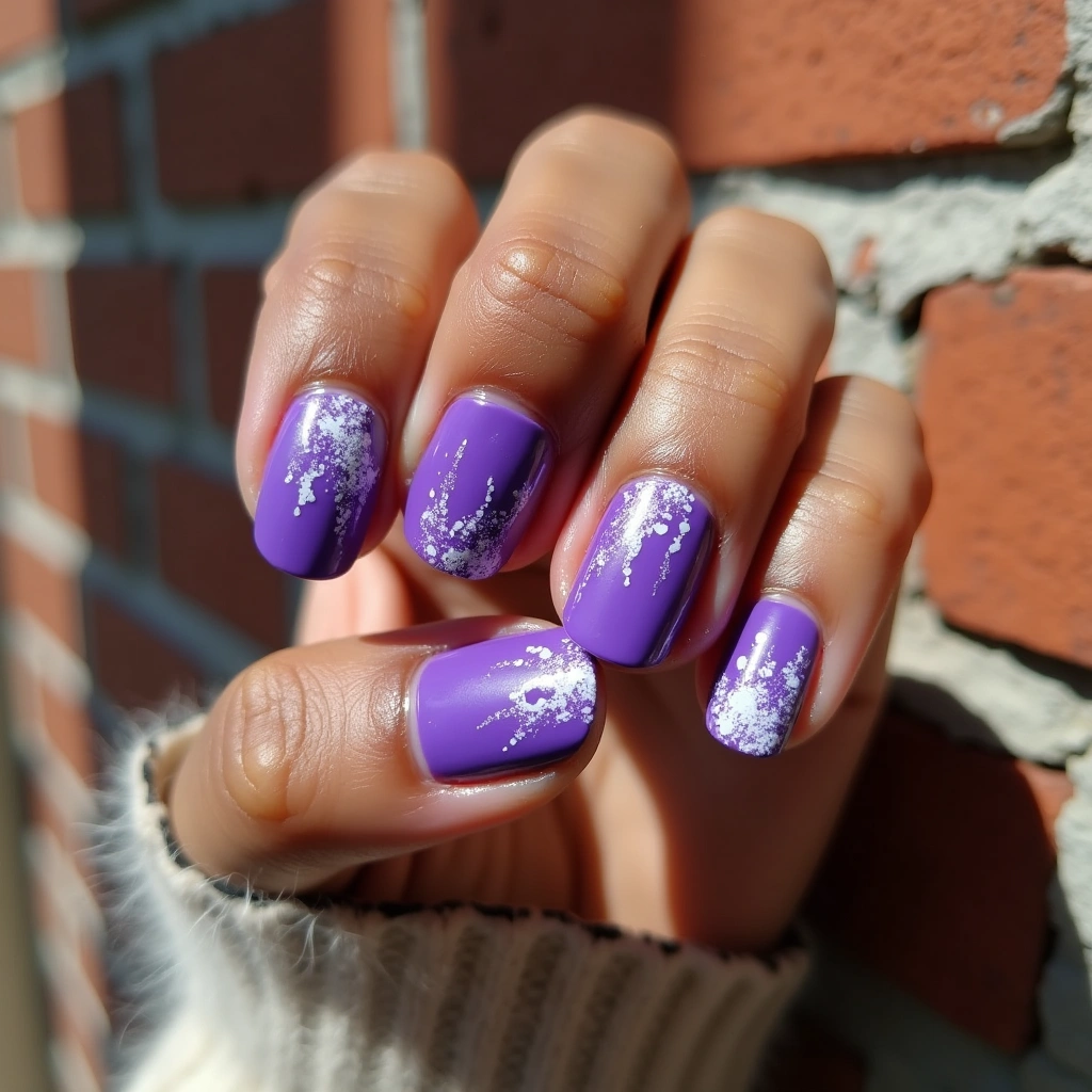 Edgy Purple Splatter