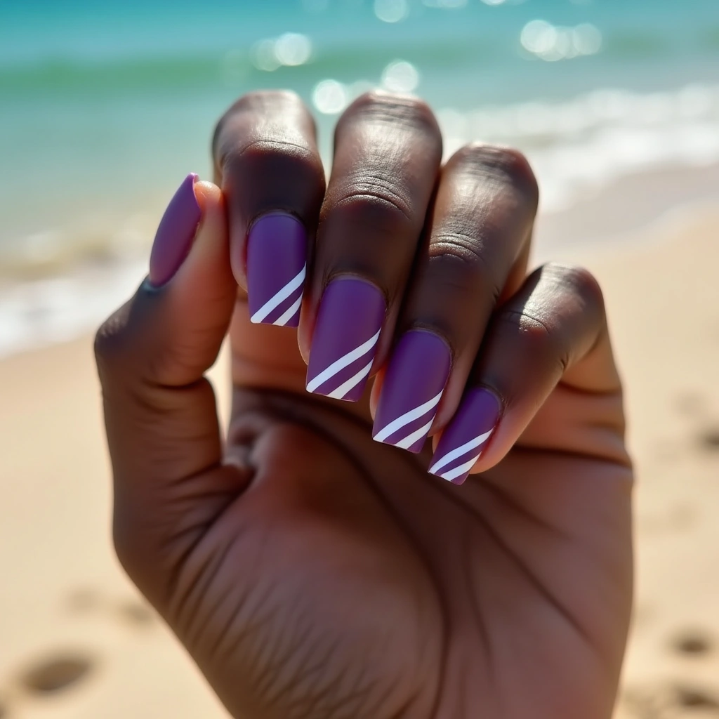 Striking Purple Stripes
