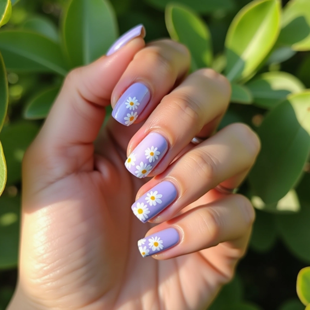 Cheerful Lilac Daisies