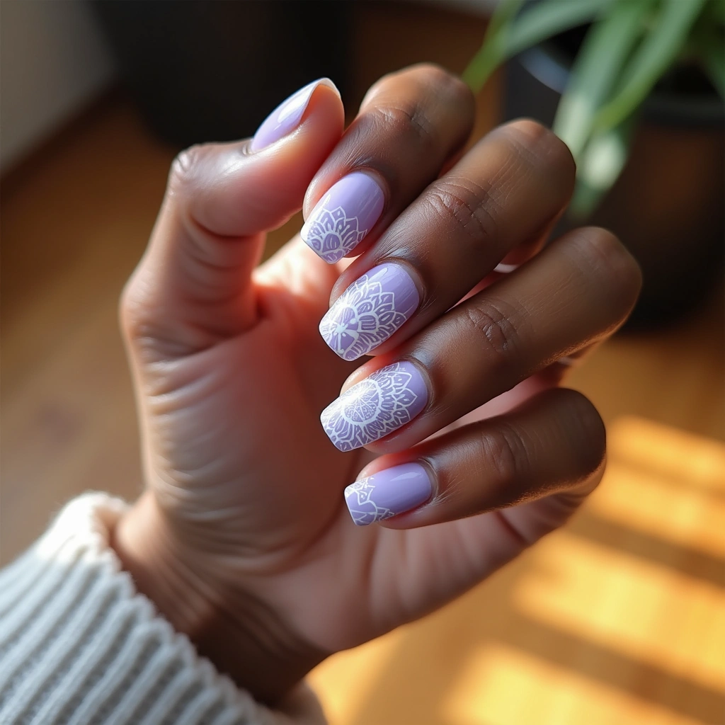 Boho-Chic Lilac Mandala