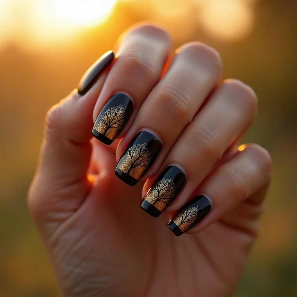 Black Gold Ombre