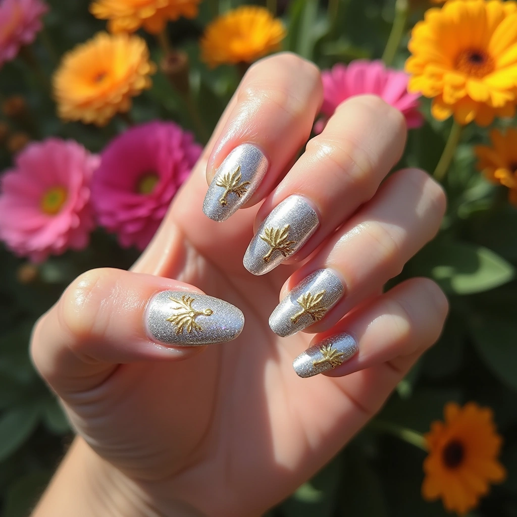 Silver Golden Sparkle