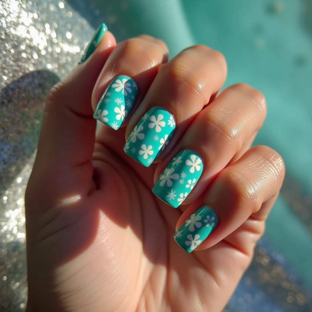 Turquoise Summer Clovers