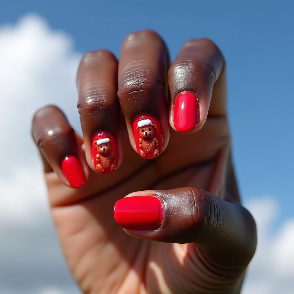 Red Santa Bear