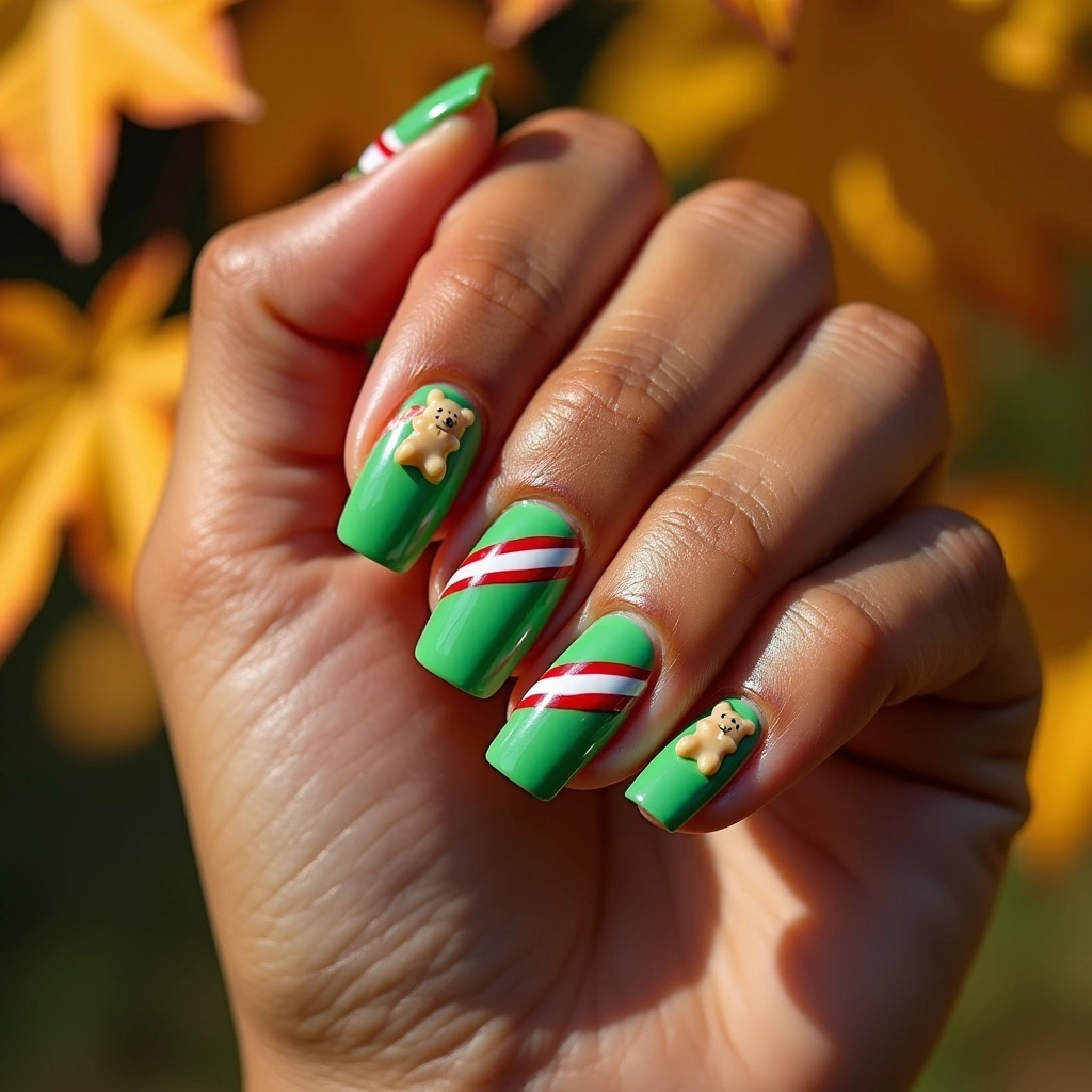 Green Holiday Bears