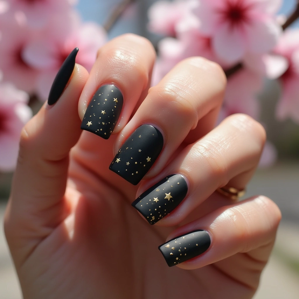 Cute Black Starry Night