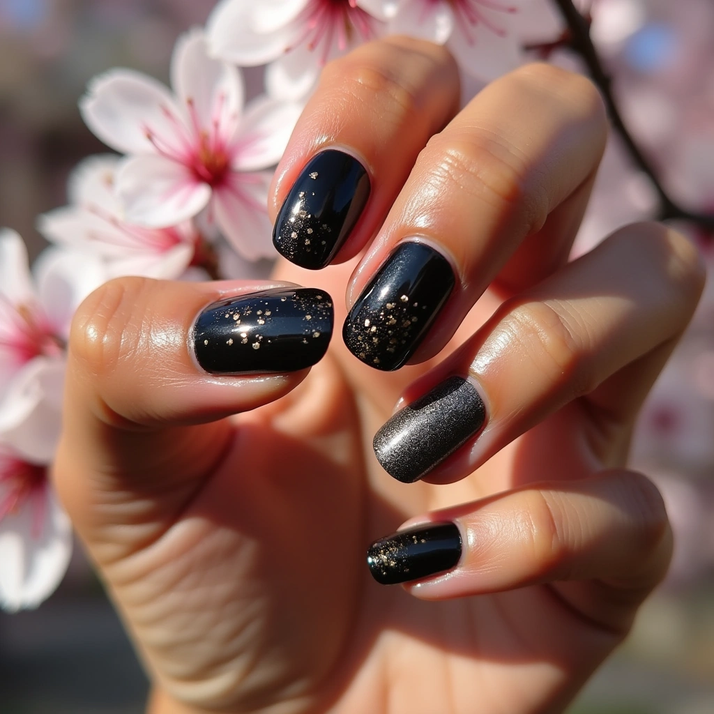 Cute Black Metallic Mix