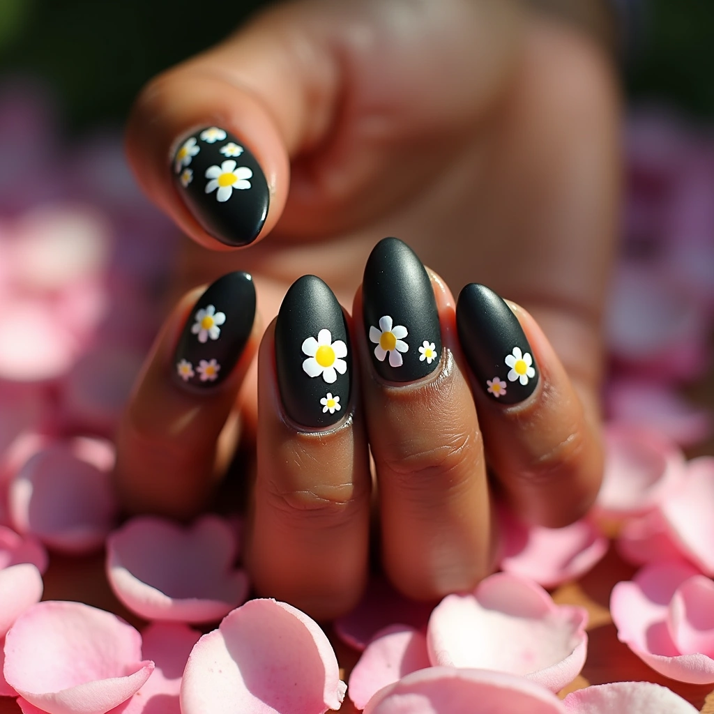 Cute Black Daisies