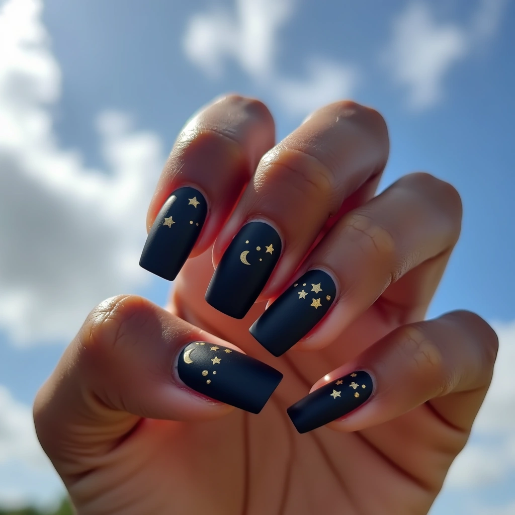 Cute Black Starry Sky
