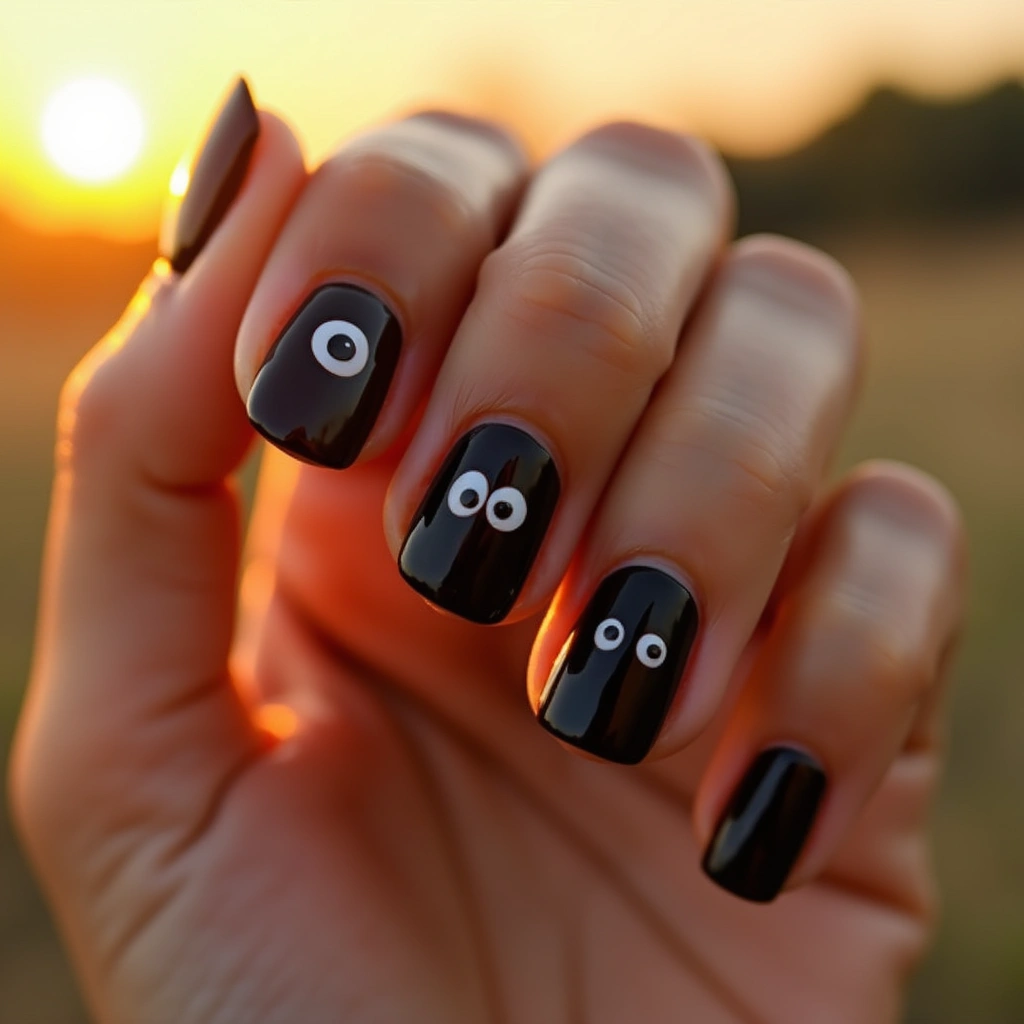 Cute Black Quirky Eyes