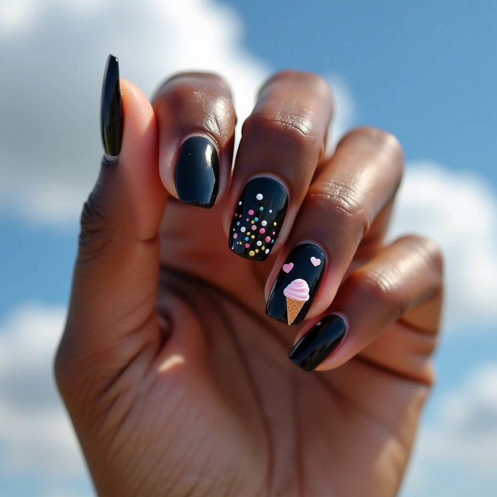 Cute Black Sweet Treats