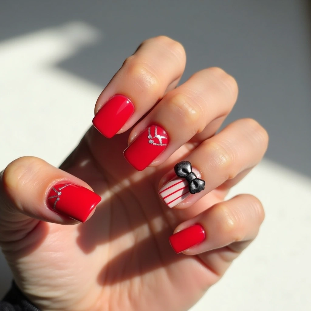 Bold Red Glamour Couture