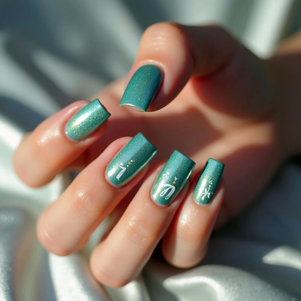Teal Glitter Celebration