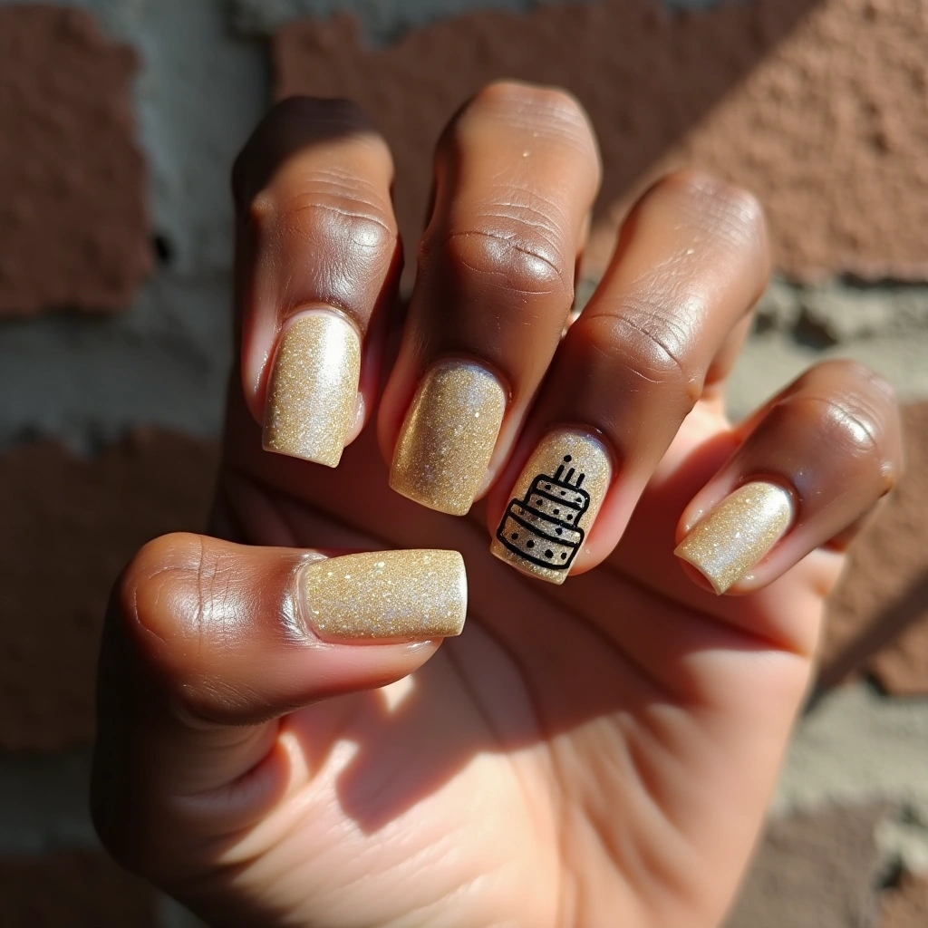 Elegant Birthday Glitter