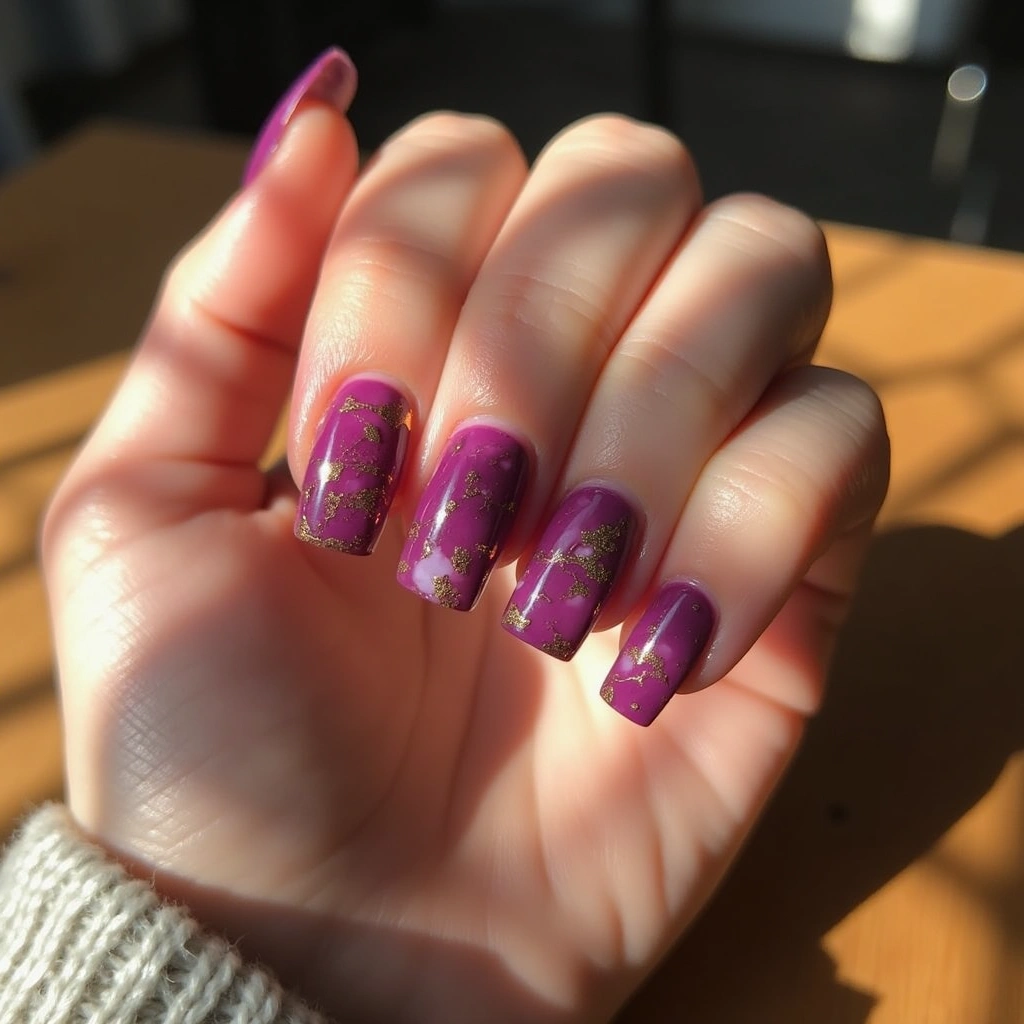 Chic Magenta Marble