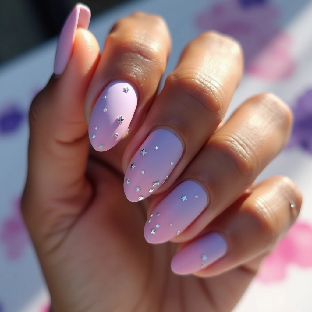 Valentines Lavender Stars