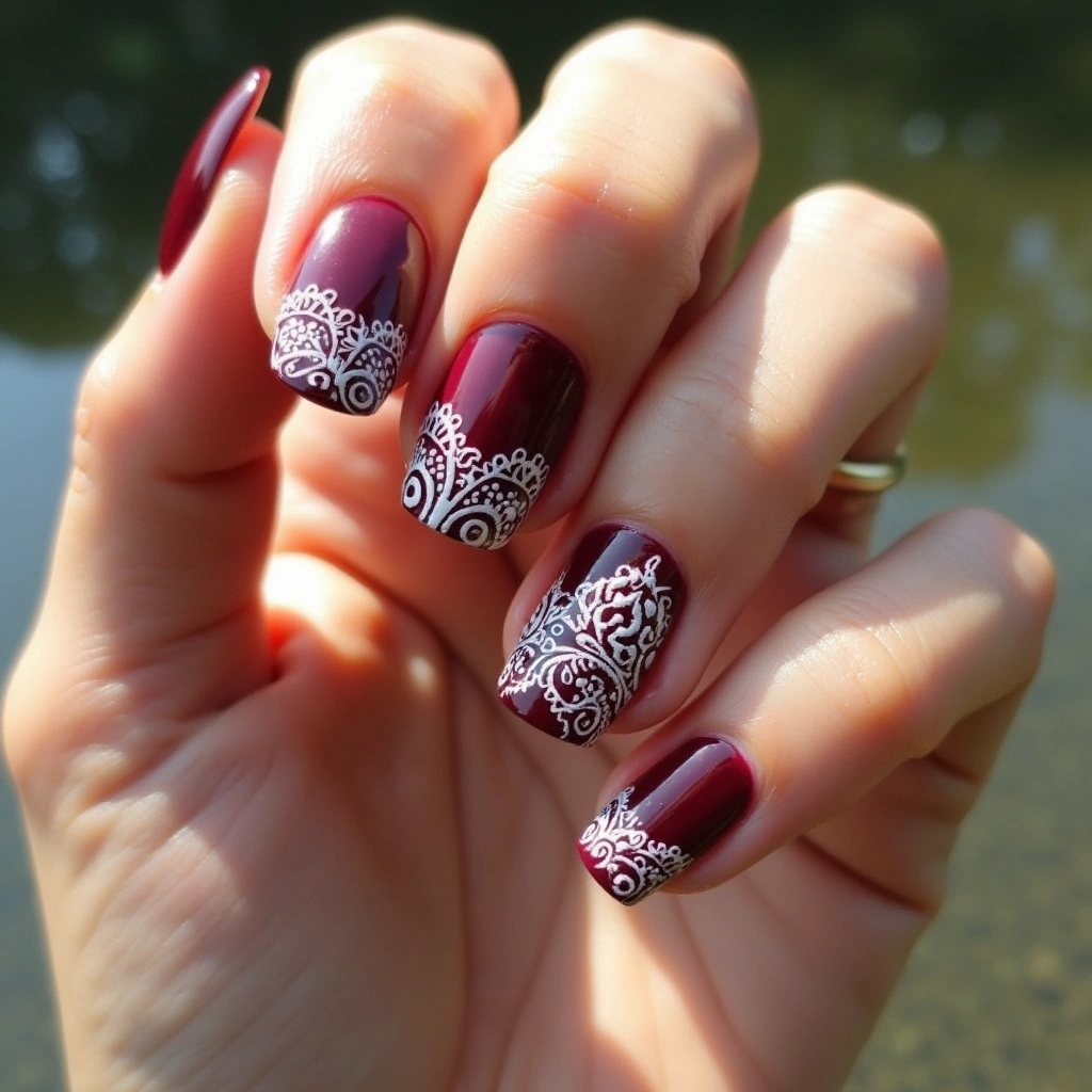 Valentines Crimson Lace