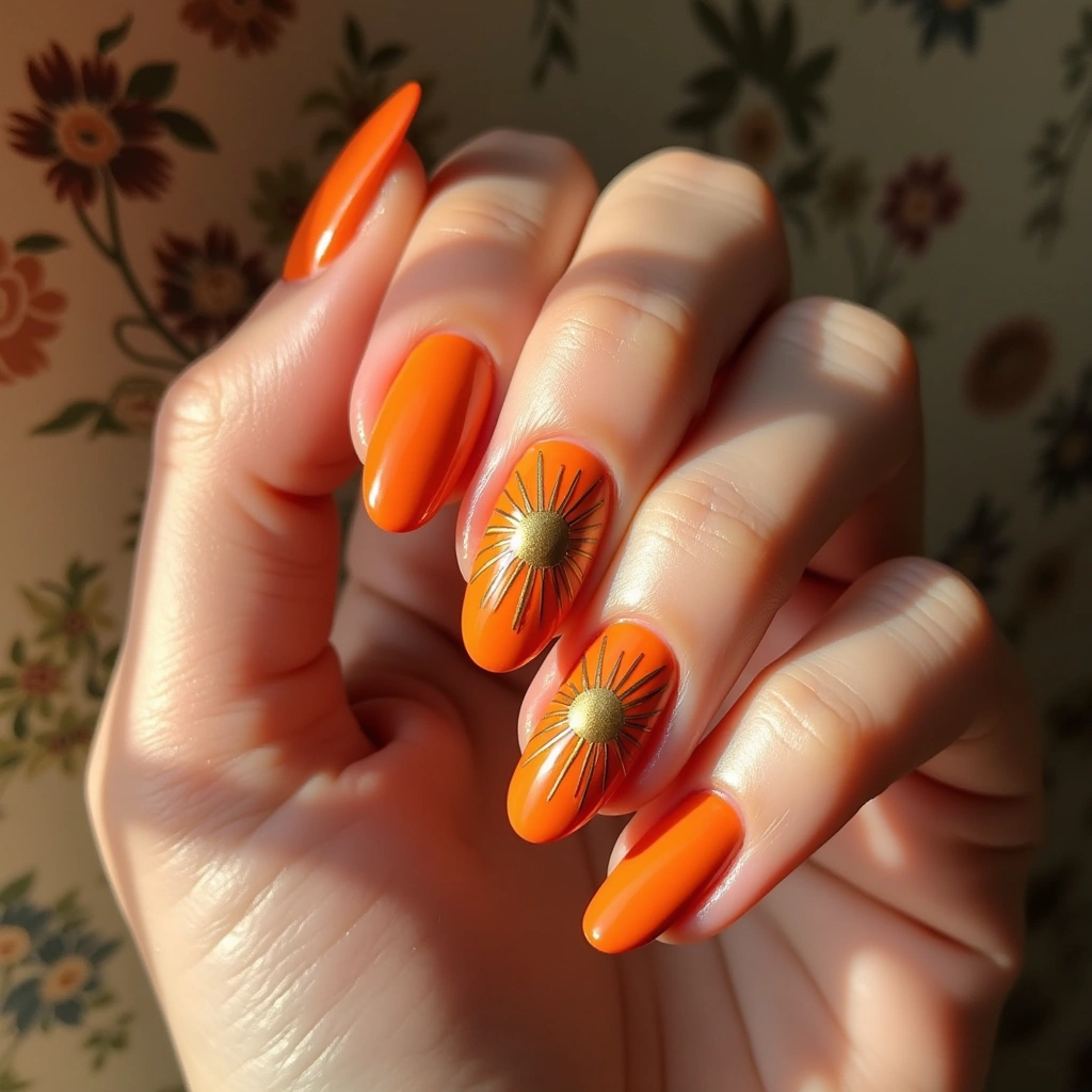 Orange Sunburst Boldness