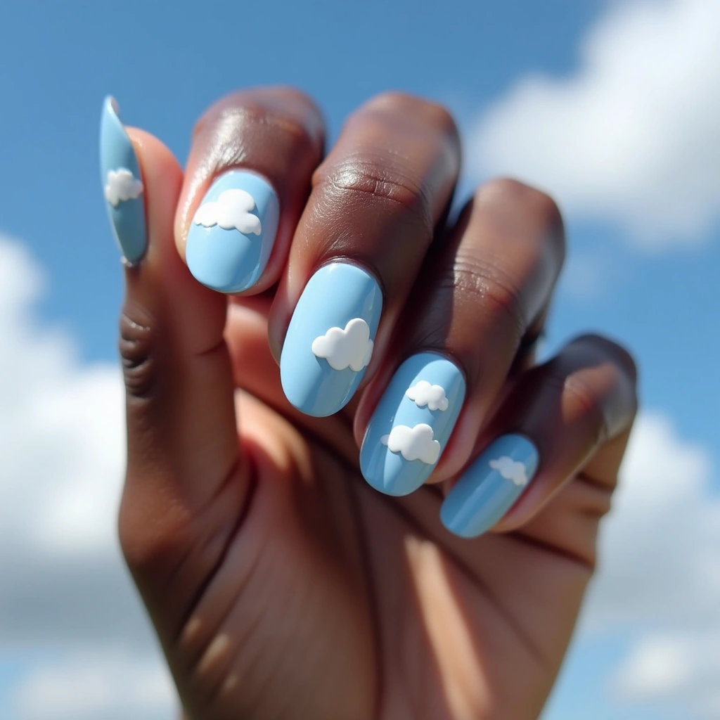 Dreamy Dusty Blue Clouds