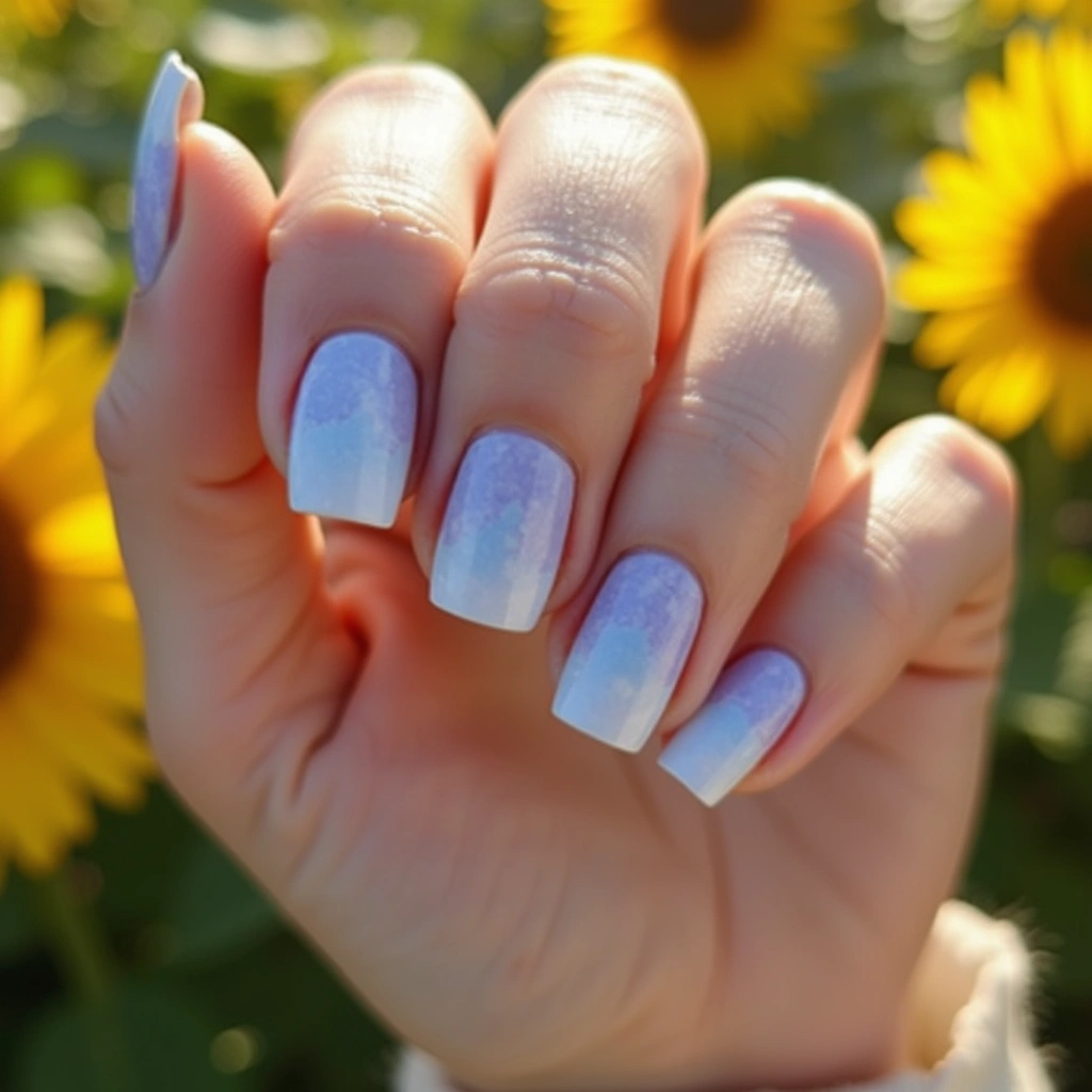 Dreamy Dusty Blue Watercolor