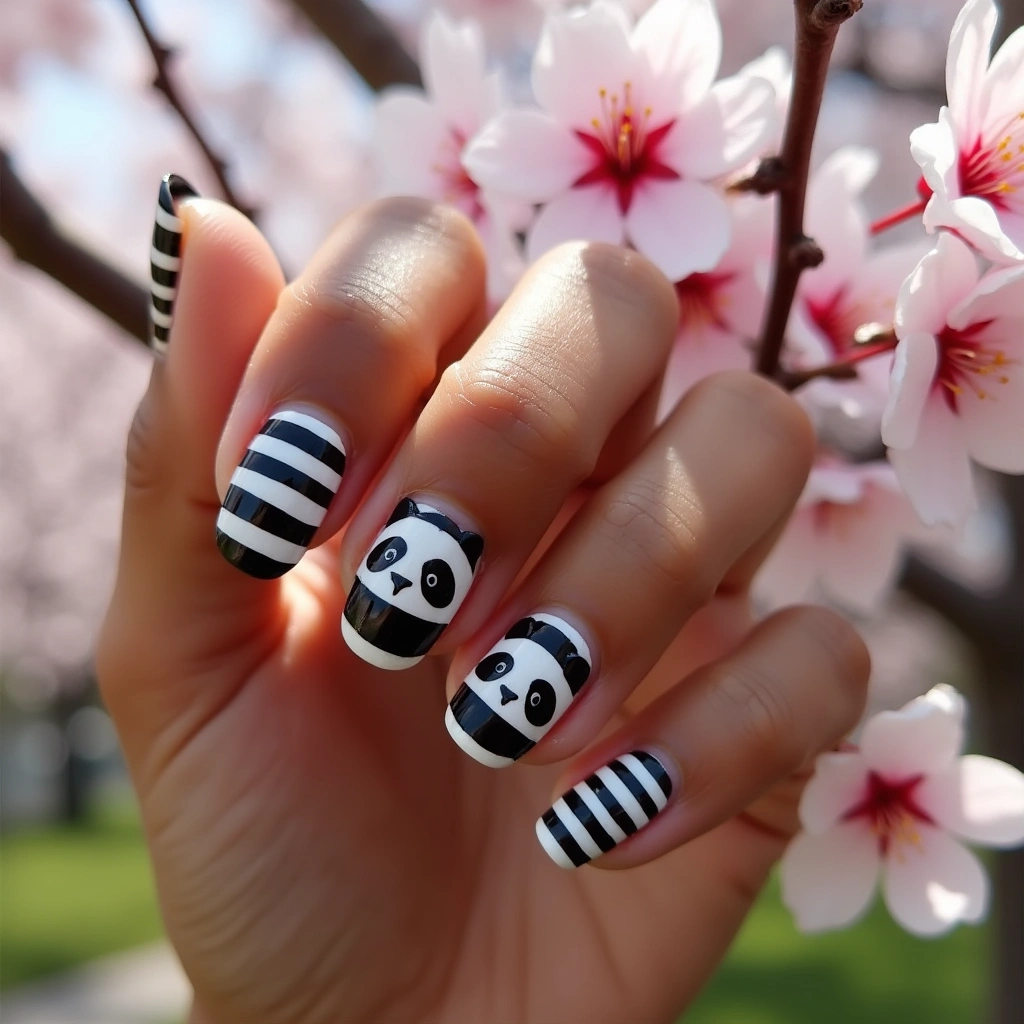 Striped Panda Chic