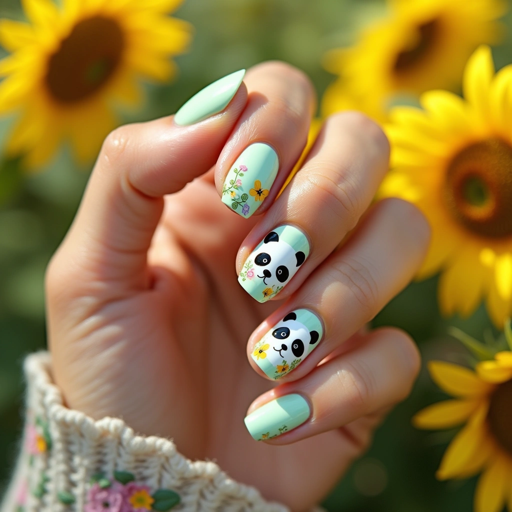 Whimsical Panda Butterflies