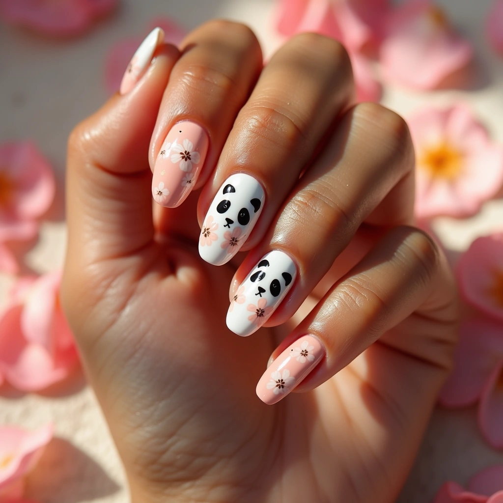 Romantic Panda Florals