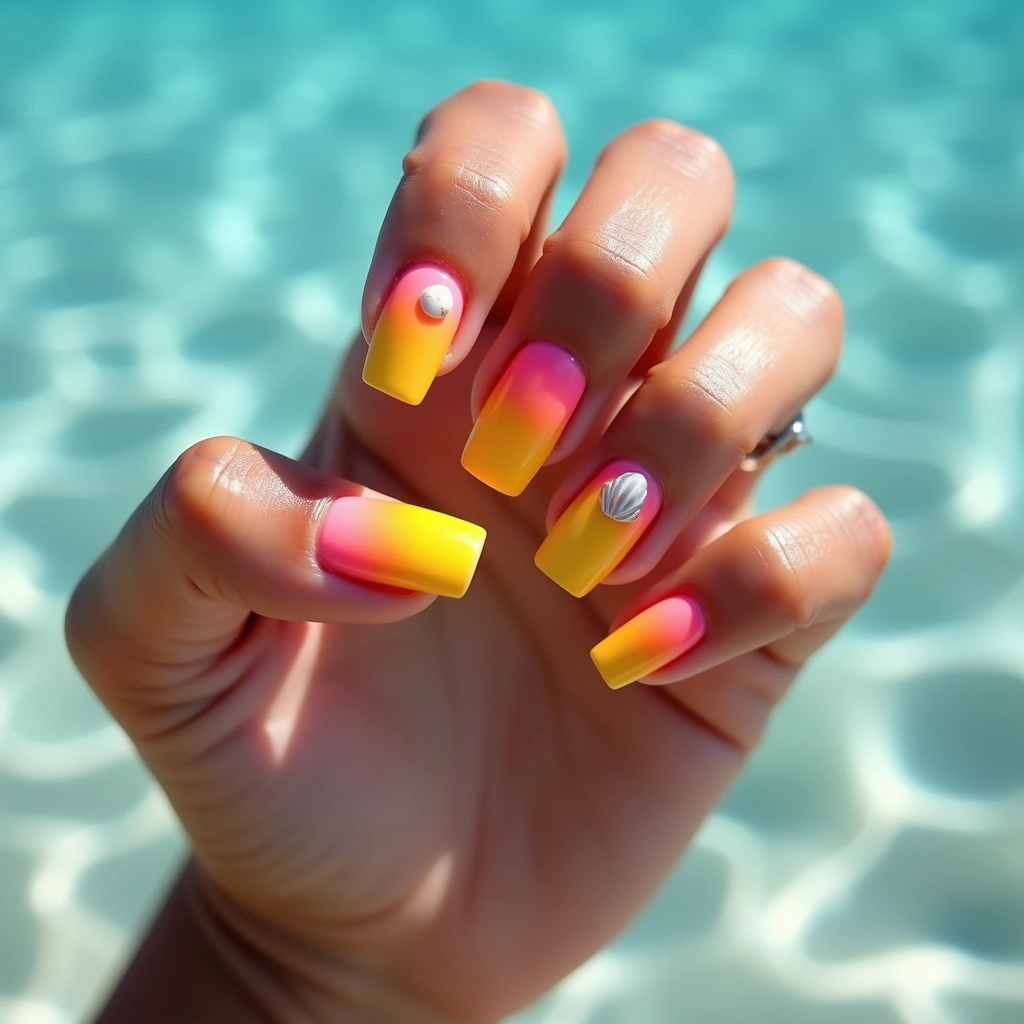 Seashell Sunset Ombre