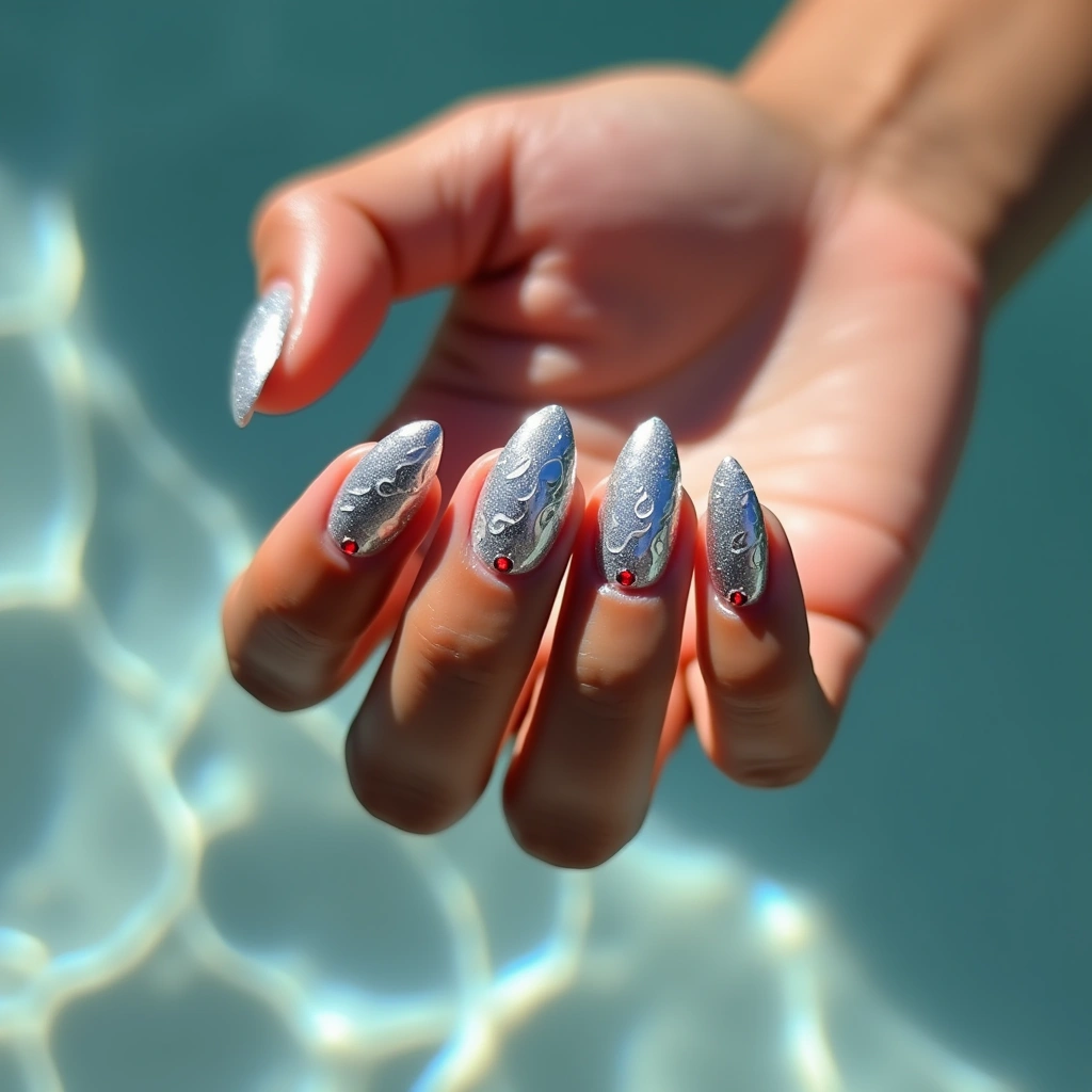Elegant Chrome Swirls