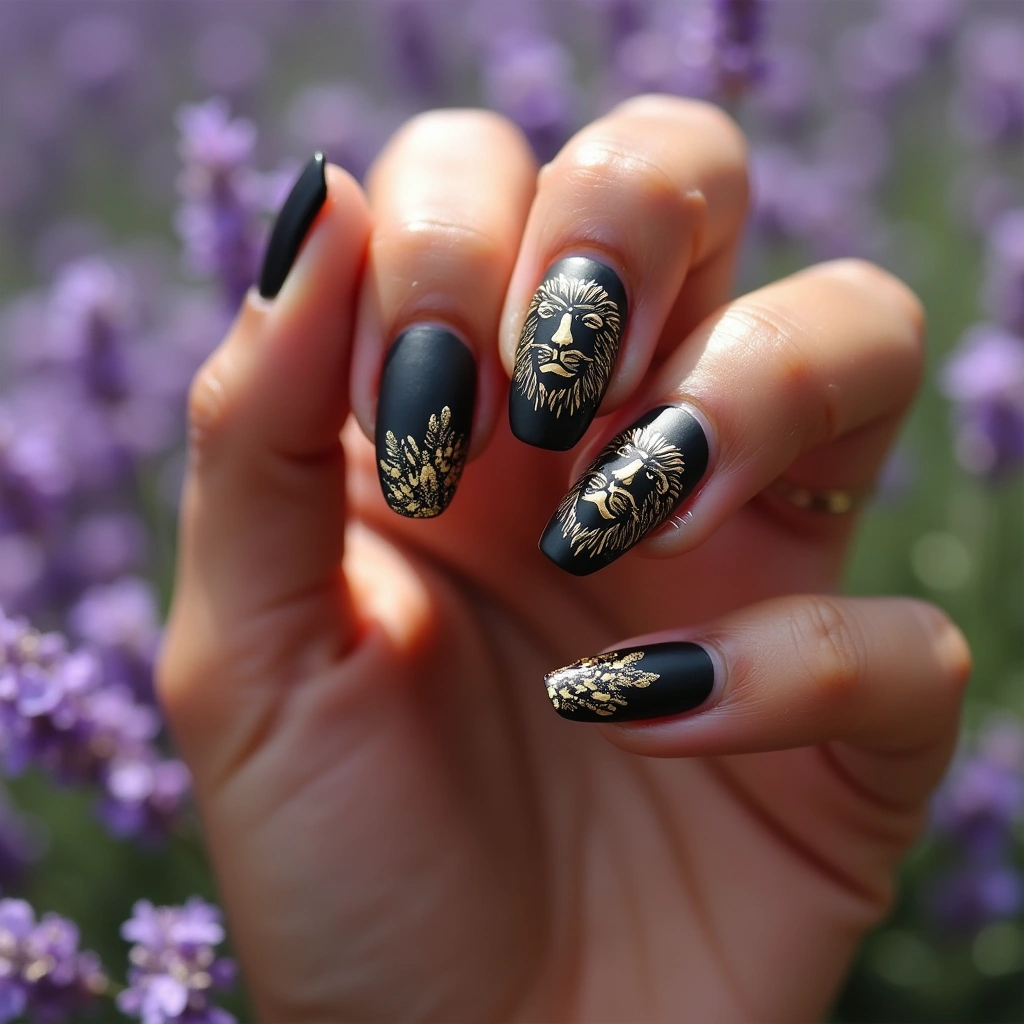 Bold Leo Birthday Black