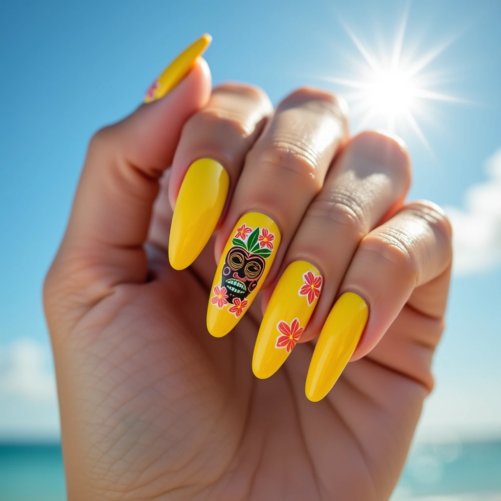 Yellow Hawaiian Festivity
