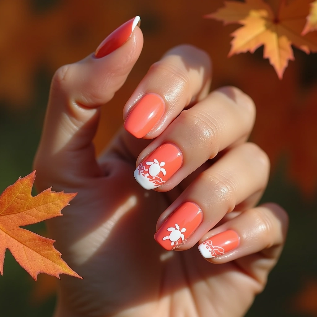 Coral Hawaiian Playfulness