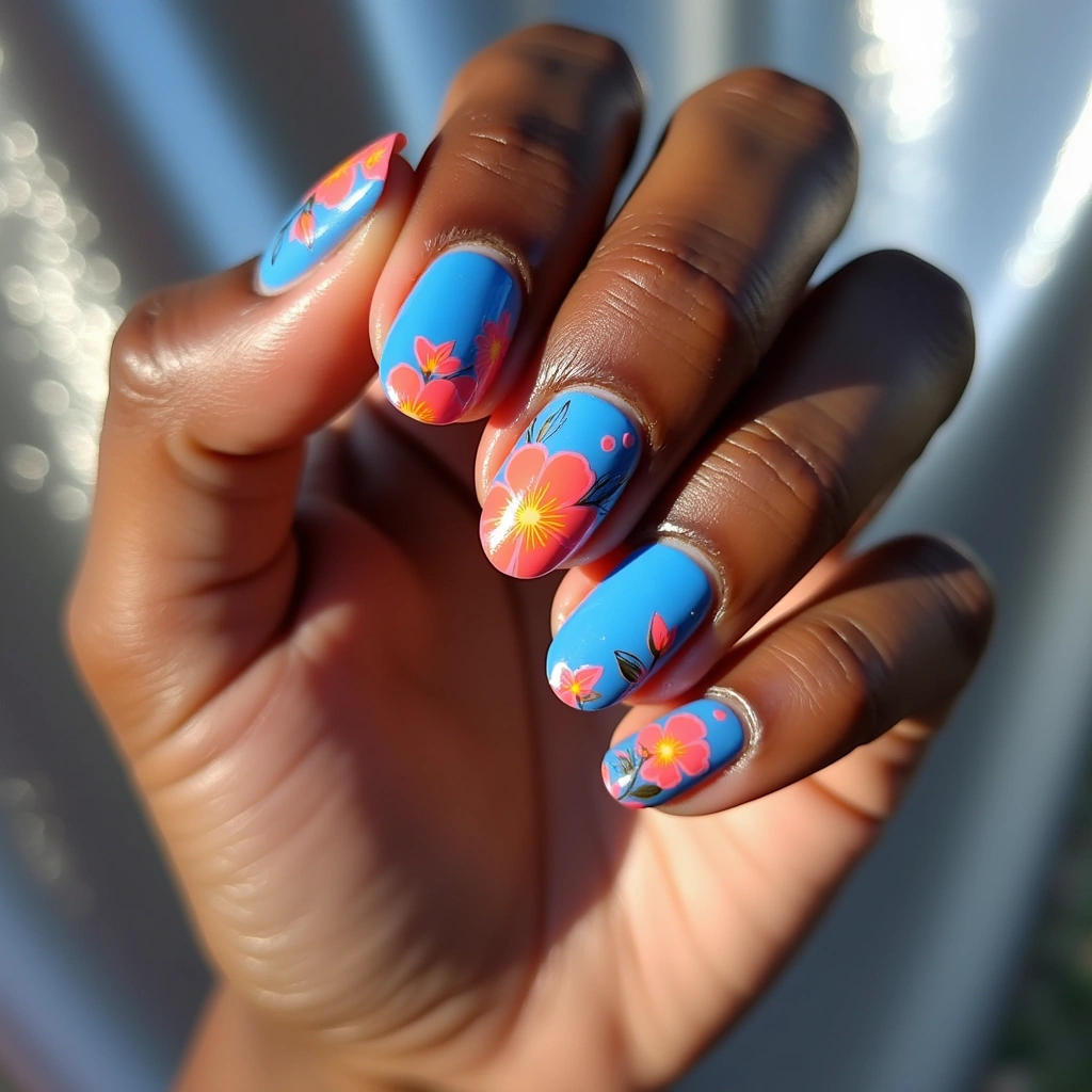 Spring Floral Blue