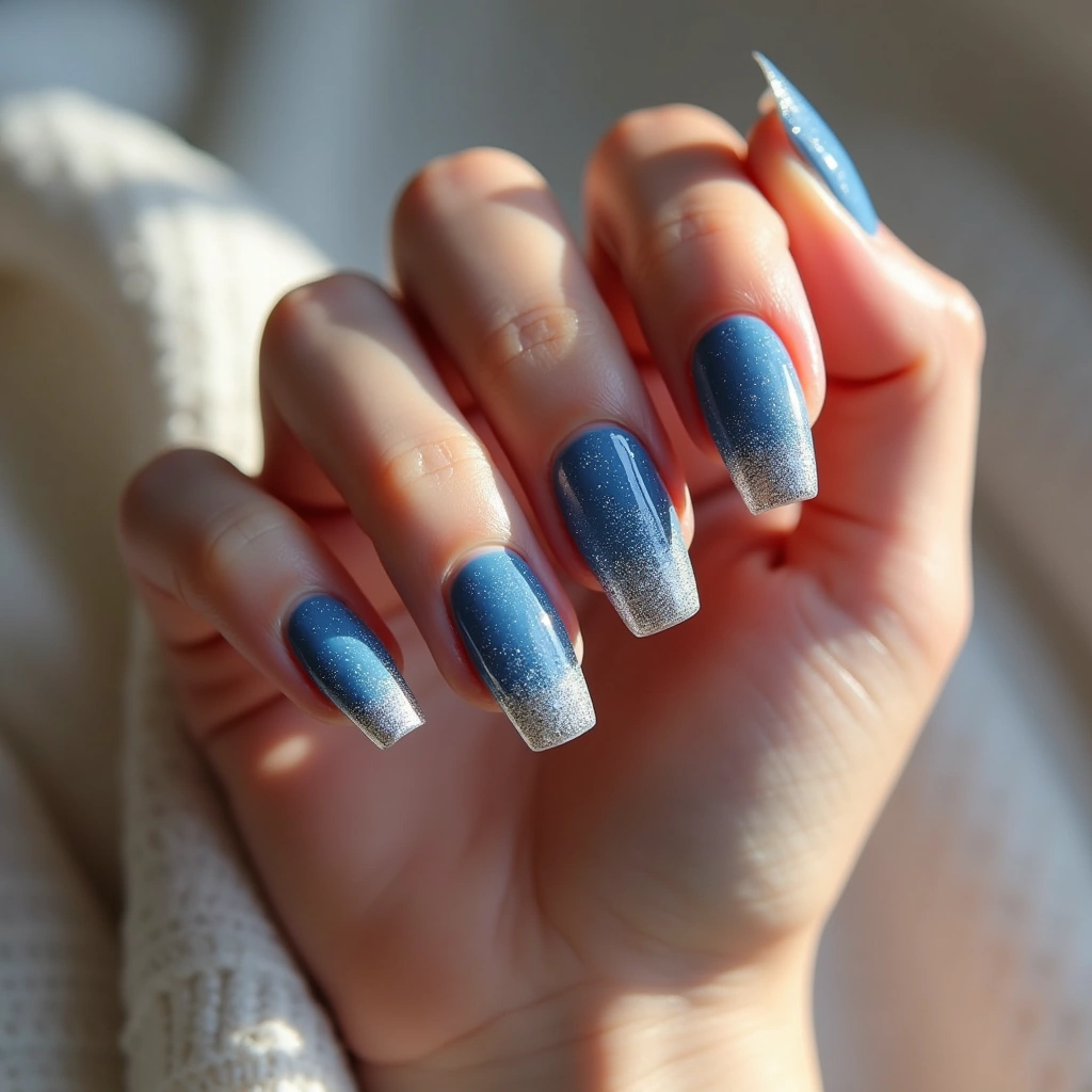 Glitter Fade Blue