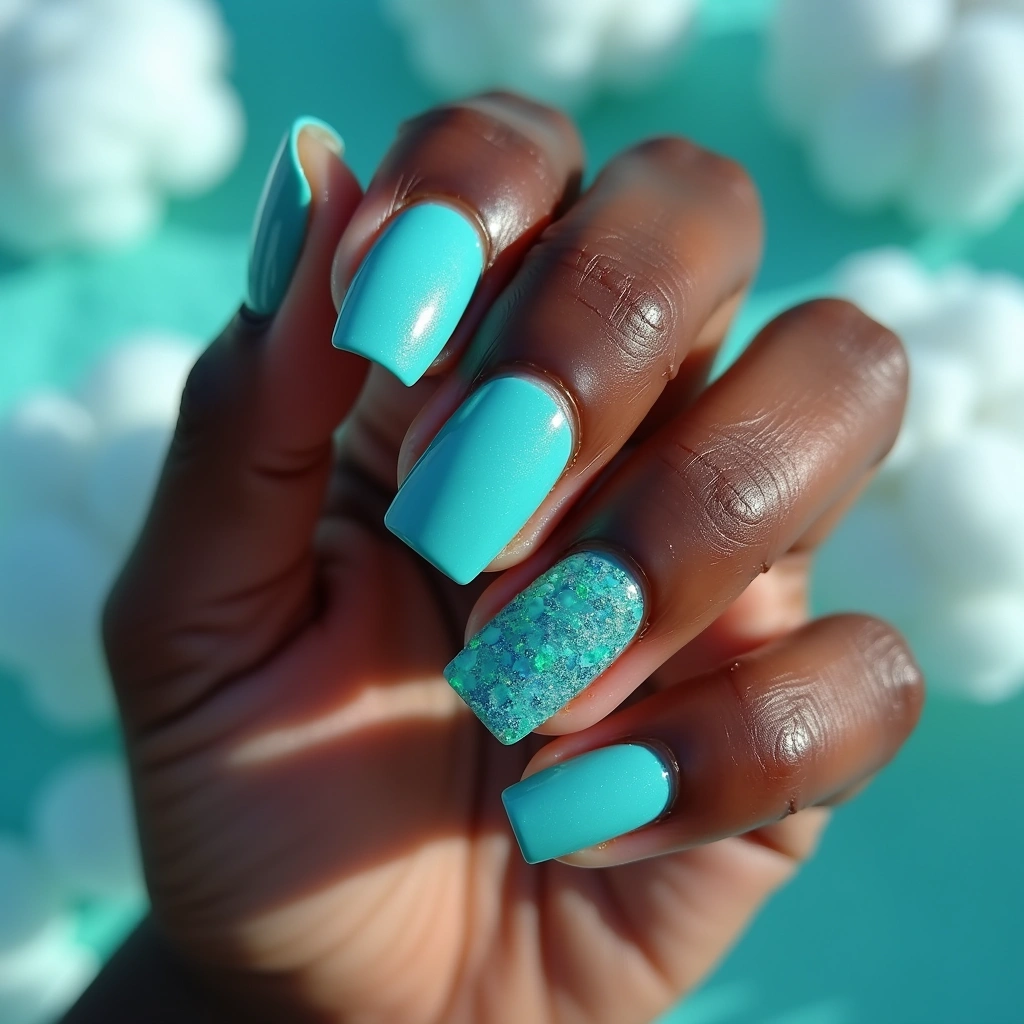 Mermaid-Inspired Blue Scales