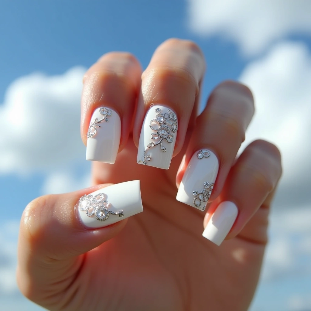 Elegant White Square Elegance