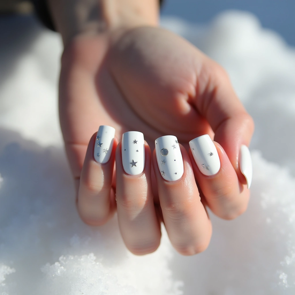 Celestial White Square Stars