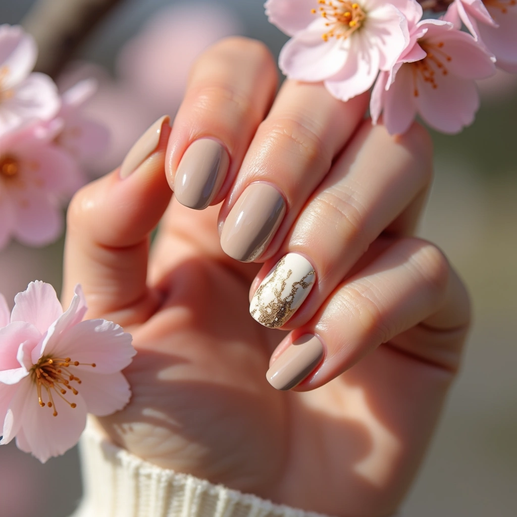 Marbled Taupe Almond