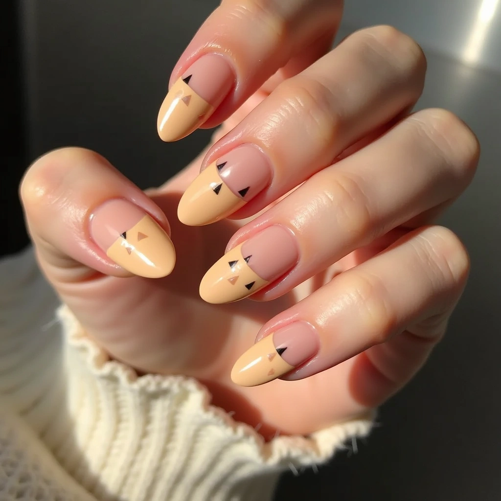 Geometric Caramel Almond