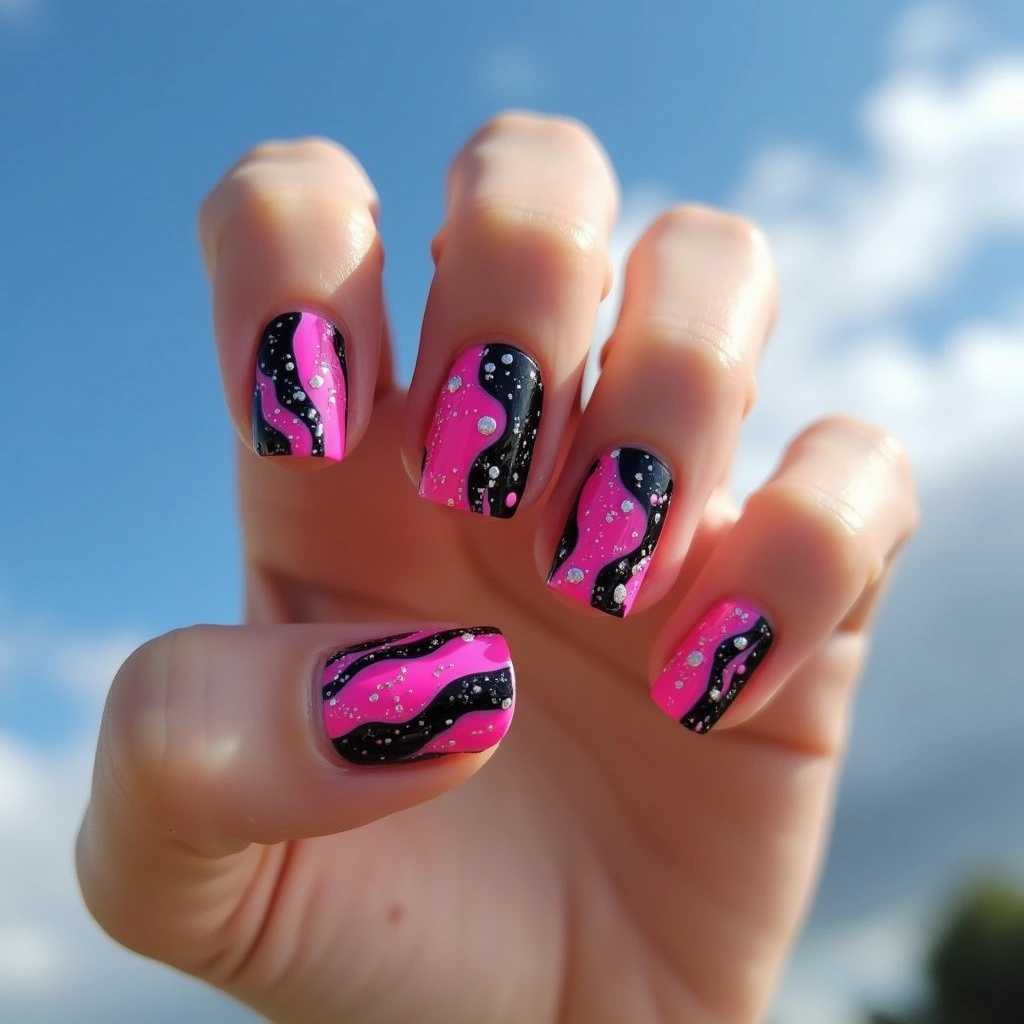 Cosmic Glow Swirls